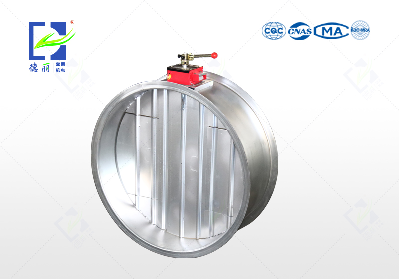 Round Fire Damper with Regulation